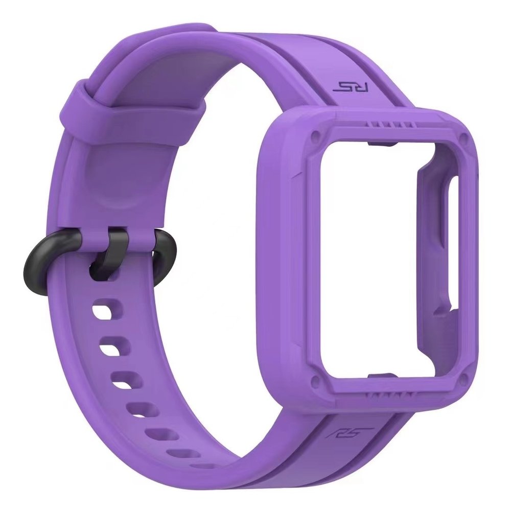Strap-it Strap-It Bracelet silicon avec frame Xiaomi Mi Watch Lite (violet)