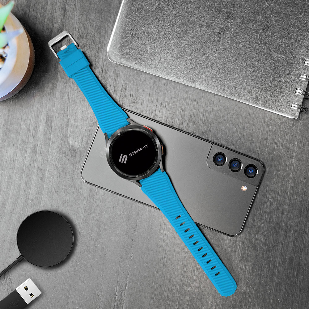 Strap-it Strap-it Bracelet silicone Xiaomi Watch S1 (bleu sable)