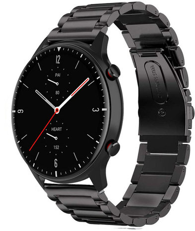 Strap-it Strap-It Bracelet titane Amazfit GTR 2 (noir)