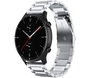 Strap-it Bracelet titane Amazfit GTR 2 (argent)