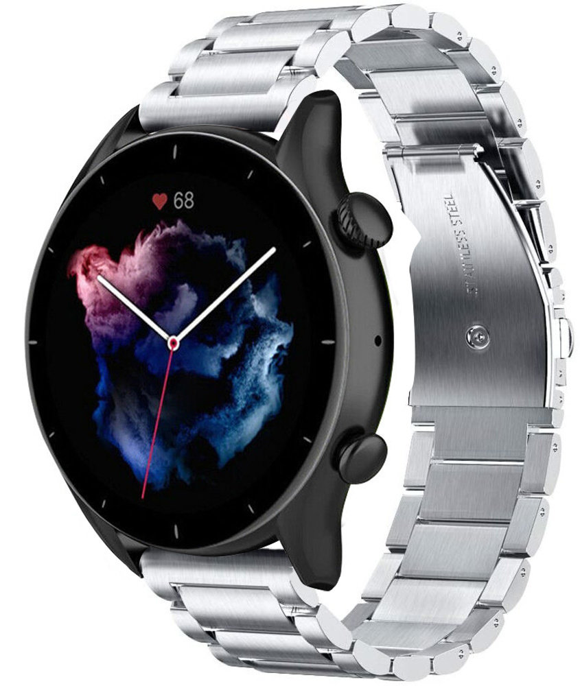 Strap-it Strap-It Bracelet titane Amazfit GTR 3 (argent) Strap-it Strap-It Bracelet titane Amazfit GTR 3 (argent)