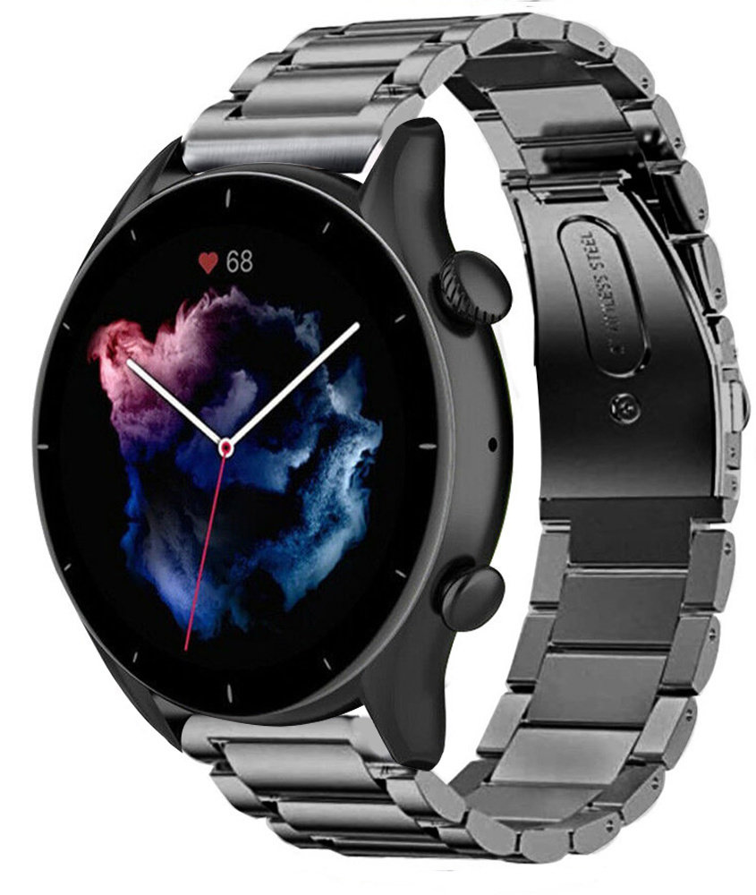 Strap-it Strap-It Bracelet titane Amazfit GTR 3 (gris) Strap-it Strap-It Bracelet titane Amazfit GTR 3 (gris)