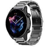 Strap-it Bracelet titane Amazfit GTR 3 (gris)