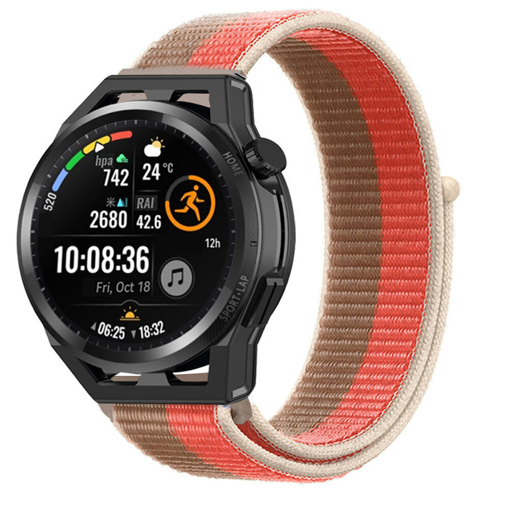 Strap-it Strap-It Bracelet nylon Huawei Watch GT Runner (rose pomelo)