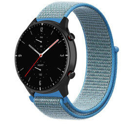 Strap-it Bracelet nylon Amazfit GTR 2 (bleu)