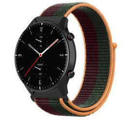 Strap-it Bracelet nylon Amazfit GTR 2 (cerise foncée)