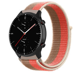 Strap-it Bracelet nylon Amazfit GTR 2 (pomelo rose)