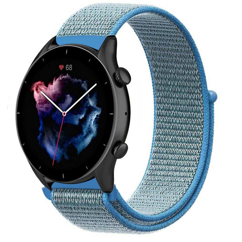 Strap-it Strap-It Bracelet nylon Amazfit GTR 3 (bleu) Strap-it Strap-It Bracelet nylon Amazfit GTR 3 (bleu)