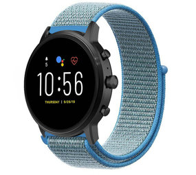 Strap-it Bracelet nylon Fossil Gen 5 (bleu)