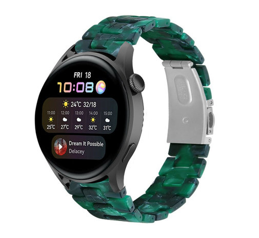 Strap-it Strap-It Bracelet résine Huawei Watch 3 (Pro) (vert)