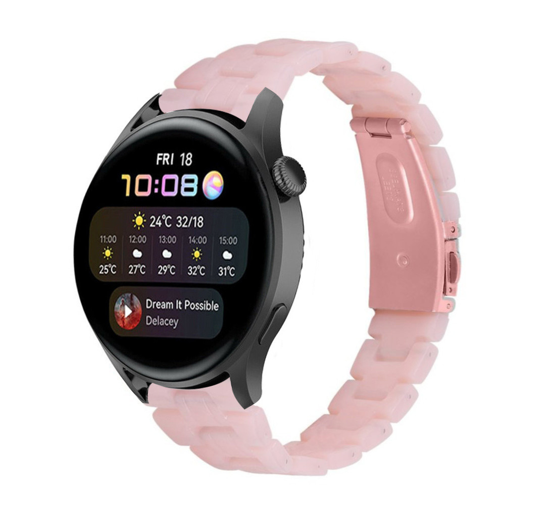 Strap-it Strap-It Bracelet résine Huawei Watch 3 (Pro) (rose) Strap-it Strap-It Bracelet résine Huawei Watch 3 (Pro) (rose)
