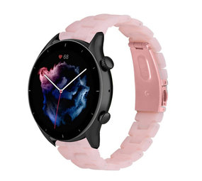 Strap-it Bracelet résine Amazfit GTR 3 (rose)