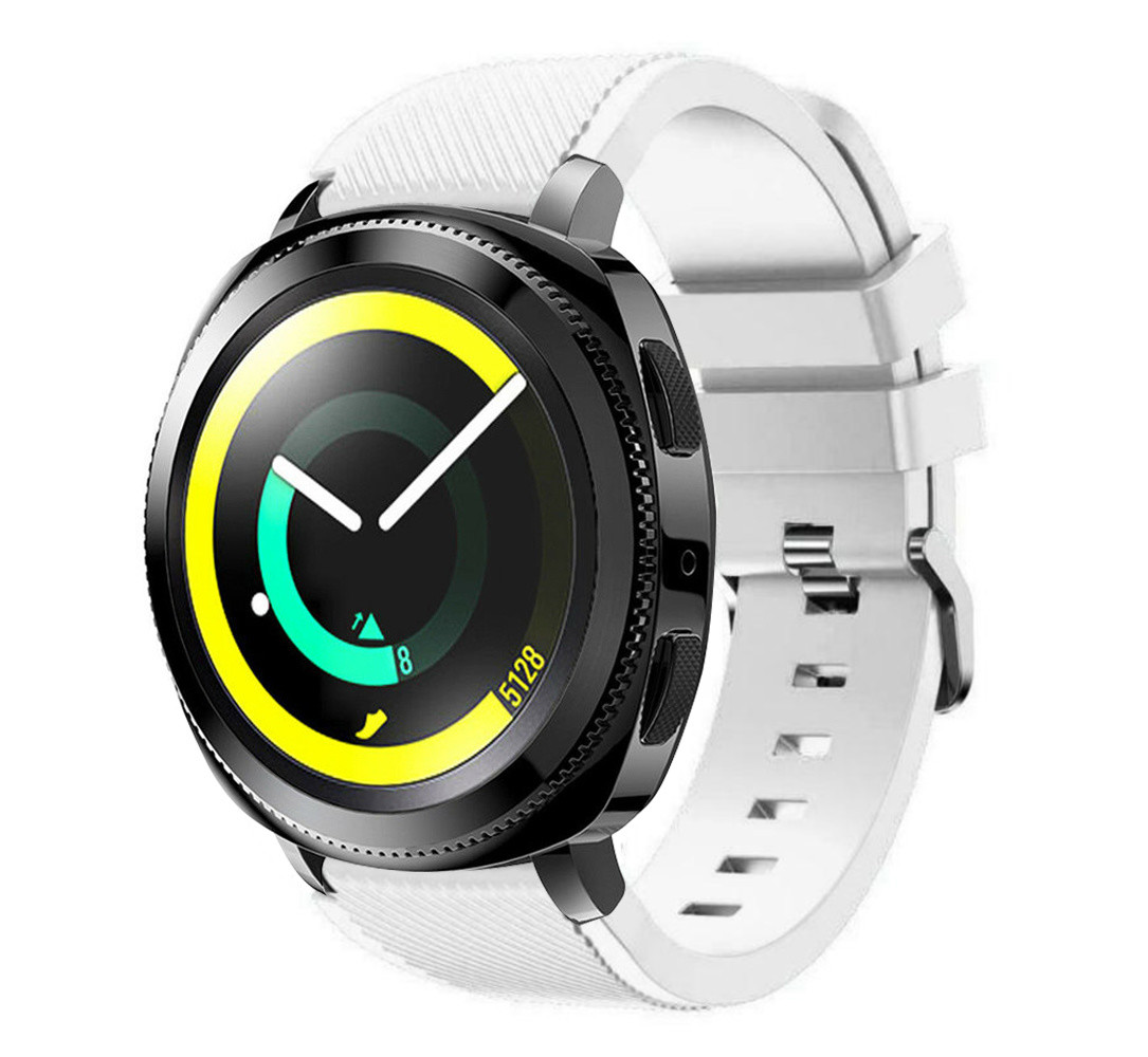 Strap-it Strap-it Bracelet silicone Samsung Gear Sport (blanc)
