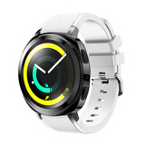 Strap-it Bracelet silicone Samsung Gear Sport (blanc)