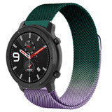 Strap-it Bracelet Milanais Xiaomi Amazfit GTR (violet/vert)