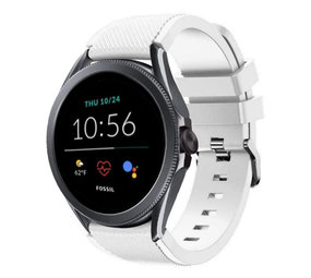 Strap-it Bracelet silicone Fossil Gen 5e 44mm (blanc)