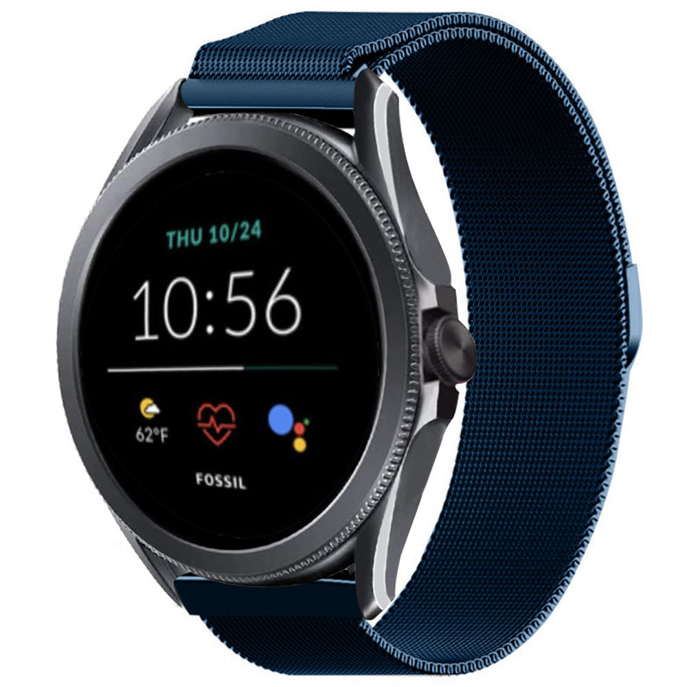 Strap-it Strap-it Bracelet Milanais Fossil Gen 5e 44mm (bleu) Strap-it Strap-it Bracelet Milanais Fossil Gen 5e 44mm (bleu)