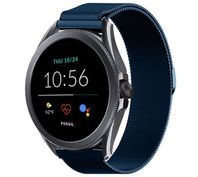 Strap-it Bracelet Milanais Fossil Gen 5e 44mm (bleu)