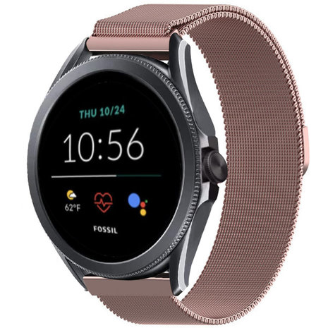 Strap-it Strap-it Bracelet Milanais Fossil Gen 5e 44mm (rose)