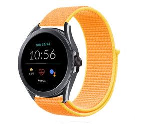 Strap-it Bracelet nylon Fossil Gen 5e 44mm (jaune clair)