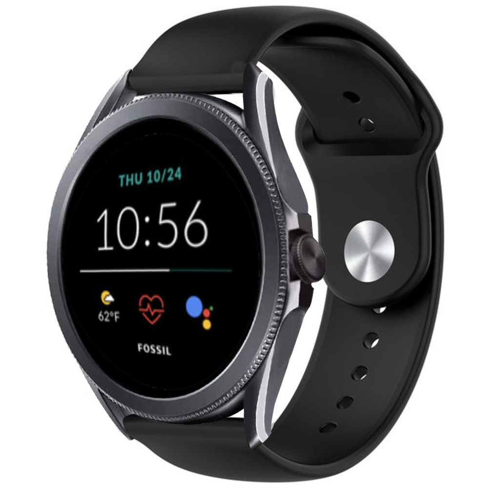 Strap-it Strap-it Bracelet sport Fossil Gen 5e 44mm (noir) Strap-it Strap-it Bracelet sport Fossil Gen 5e 44mm (noir)