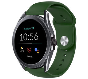 Strap-it Bracelet sport Fossil Gen 5e 44mm (vert armée)