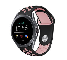 Strap-it Bracelet sport Fossil Gen 5e 44mm (noir/rose)
