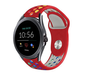 Strap-it Bracelet sport Fossil Gen 5e 44mm (rouge coloré)