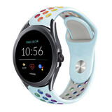 Strap-it Bracelet sport Fossil Gen 5e 44mm (bleu clair coloré)