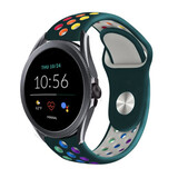 Strap-it Bracelet sport Fossil Gen 5e 44mm (vert sapin coloré)