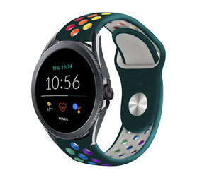 Strap-it Bracelet sport Fossil Gen 5e 44mm (vert sapin coloré)