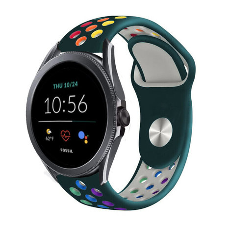 Strap-it Strap-it Bracelet sport Fossil Gen 5e 44mm (vert sapin coloré)