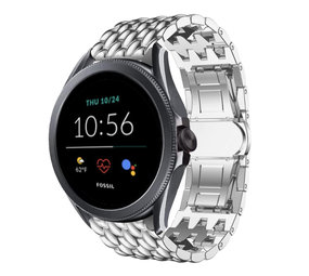 Strap-it Bracelet acier dragon Fossil Gen 5e 44mm (argent)