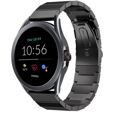 Strap-it Strap-it Bracelet metál Fossil Gen 5e 44mm (noir)