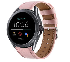 Strap-it Bracelet cuir Fossil Gen 5e 44mm (rose)