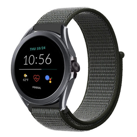 Strap-it Strap-it Bracelet nylon Fossil Gen 5e 44mm (vert) Strap-it Strap-it Bracelet nylon Fossil Gen 5e 44mm (vert)