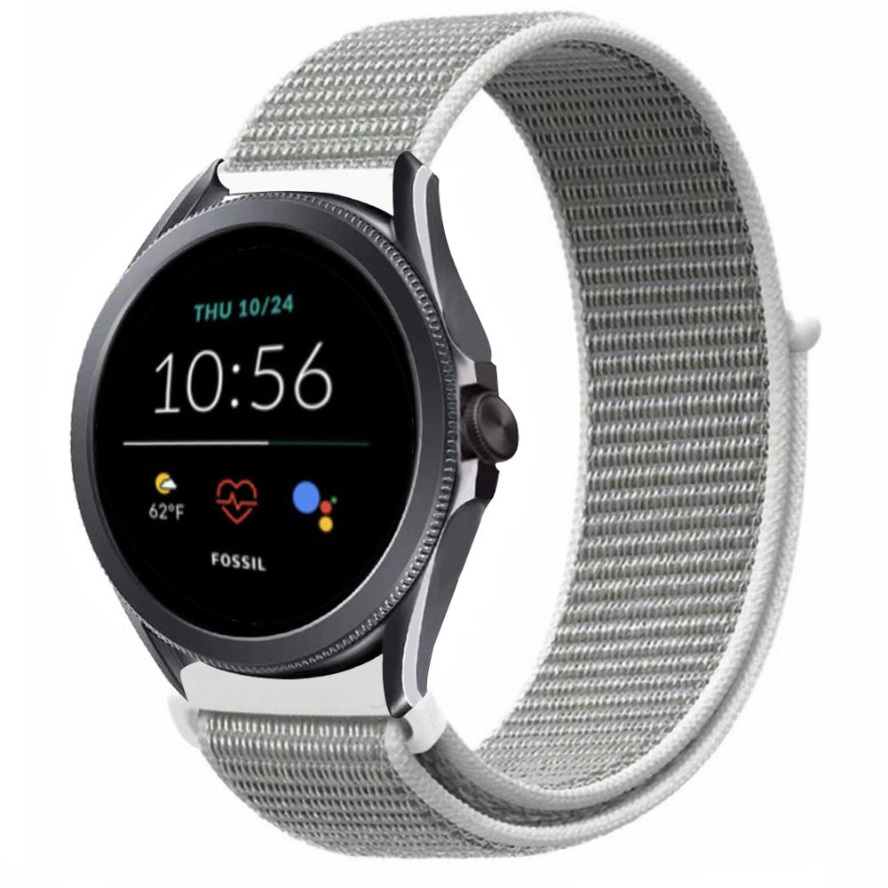 Strap-it Strap-it Bracelet nylon Fossil Gen 5e 44mm (coquillage)