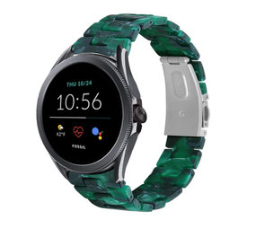 Strap-it Bracelet résine Fossil Gen 5e 44mm (vert)