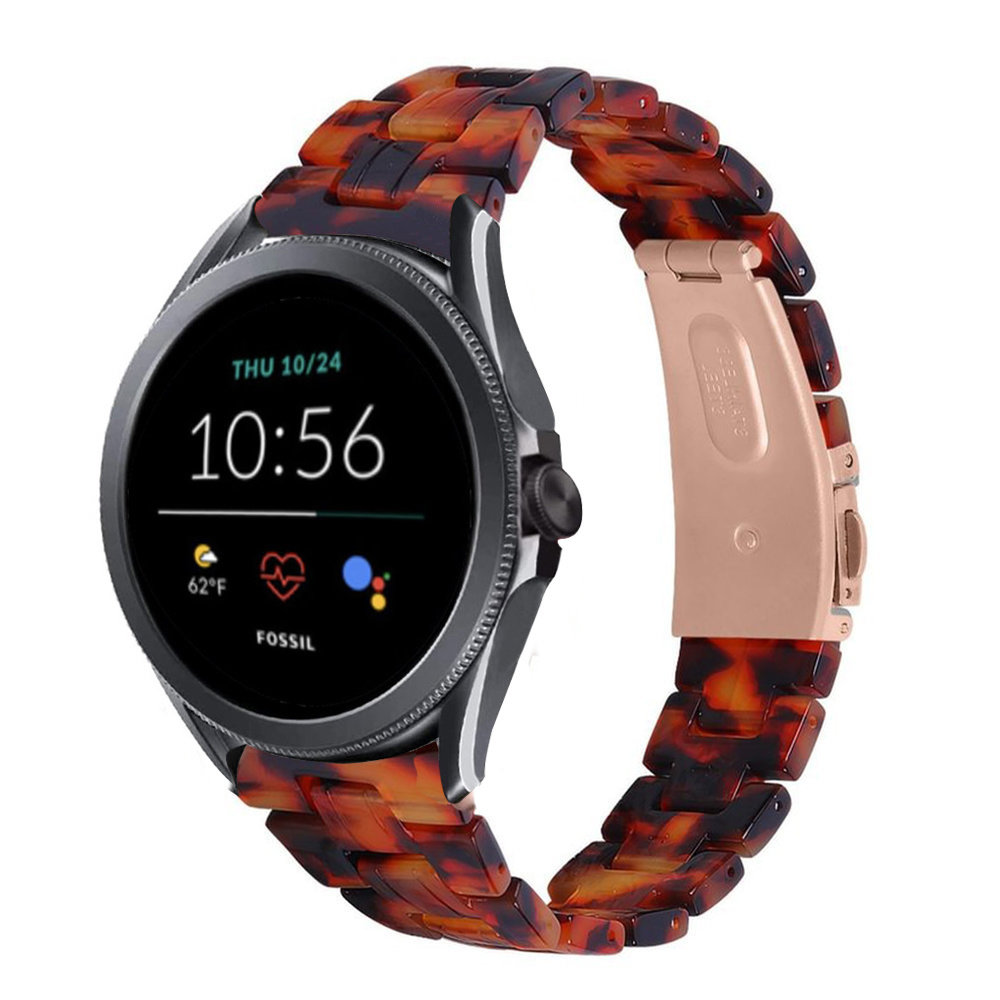 Strap-it Strap-it Bracelet résine Fossil Gen 5e 44mm (lave)