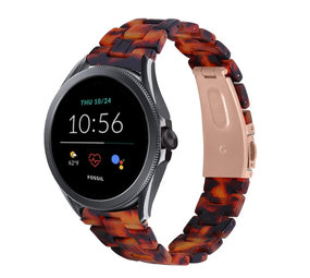 Strap-it Bracelet résine Fossil Gen 5e 44mm (lave)
