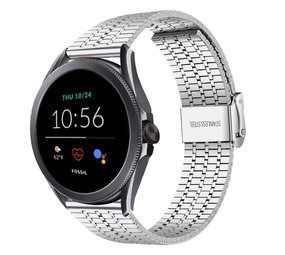 Strap-it Bracelet acier inoxydable Fossil Gen 5e 44mm (argent)
