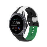 Strap-it Bracelet triple sport Fossil Gen 5e 44mm (noir-blanc-vert)
