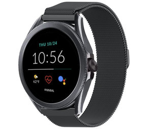 Strap-it Bracelet Milanais Fossil Gen 5e 44mm (noir)