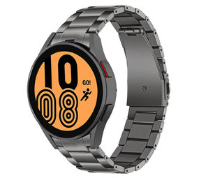 Strap-it Bracelet titane Samsung Galaxy Watch 4 44mm (gris)