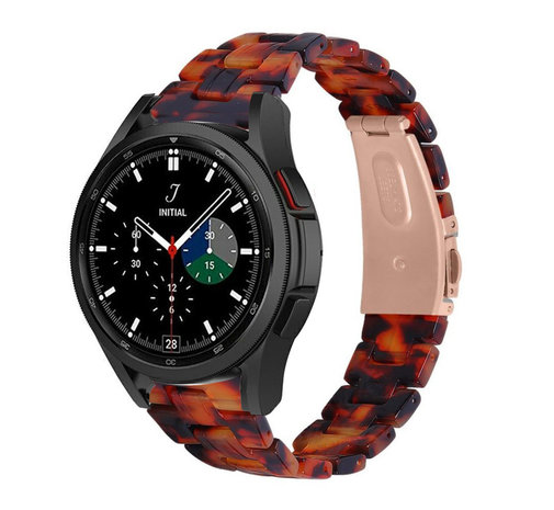 Strap-it Strap-it Bracelet résine Samsung Galaxy Watch 4 Classic 46mm (lave)