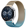 Strap-it Strap-it Bracelet Milanais Huawei Watch GT 3 46mm (bleu/or) Strap-it Strap-it Bracelet Milanais Huawei Watch GT 3 46mm (bleu/or)