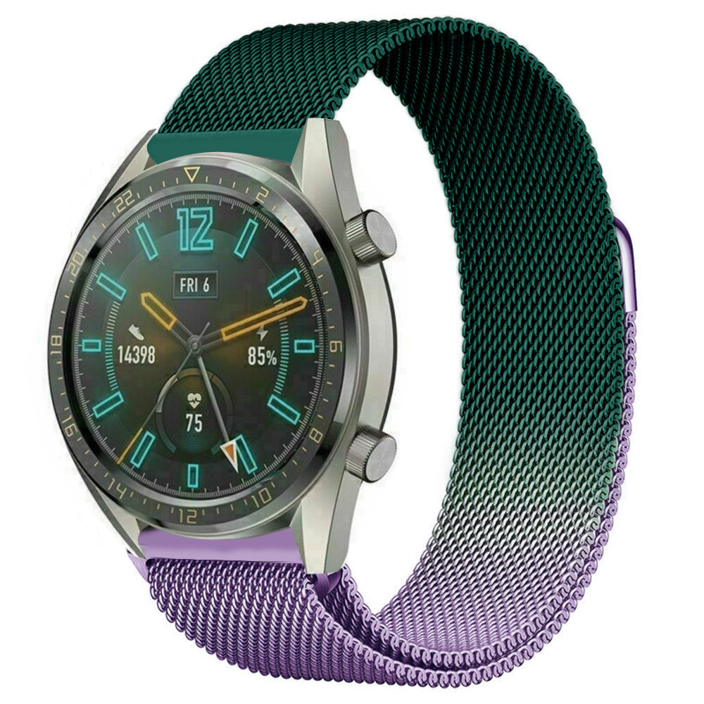 Strap-it Strap-it Bracelet Milanais Huawei Watch GT 2 (violet/vert)