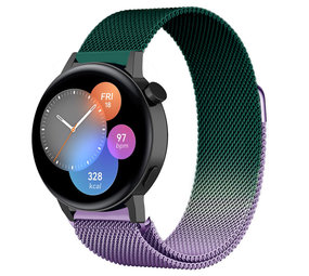 Strap-it Bracelet Milanais Huawei Watch GT 3 42mm (violet/vert)