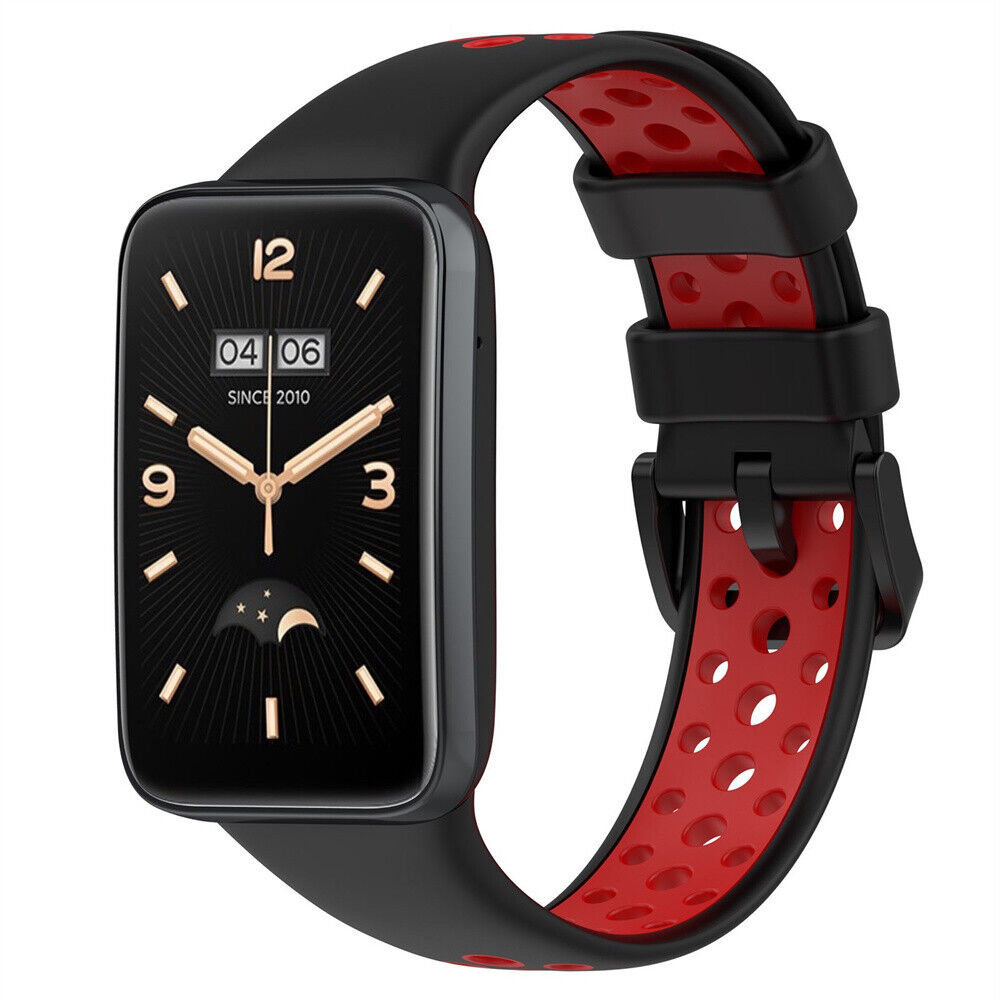 Strap-it Strap-it Bracelet sport Xiaomi Smart Band 7 Pro (noir/rouge)
