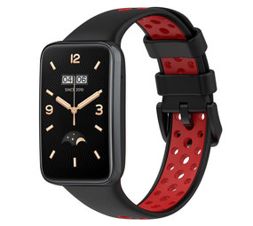 Strap-it Bracelet sport Xiaomi Smart Band 7 Pro (noir/rouge) Strap-it Bracelet sport Xiaomi Smart Band 7 Pro (noir/rouge)